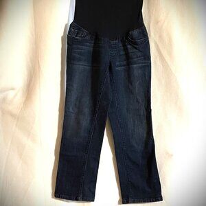 A Pea in The Pod Capri Maternity Dark Wash High Belly Size XS